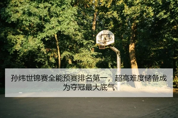 孙炜世锦赛全能预赛排名第一，超高难度储备成为夺冠最大底气